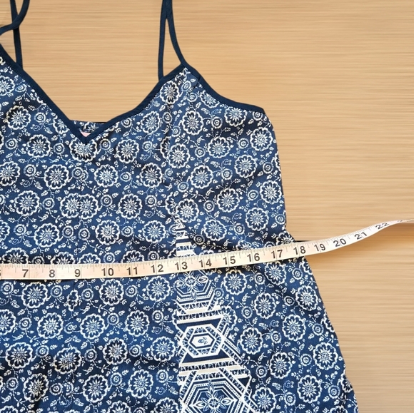 BOG Collective Print-Mix Waistless Romper Blue Size Xs - Picture 7 of 14